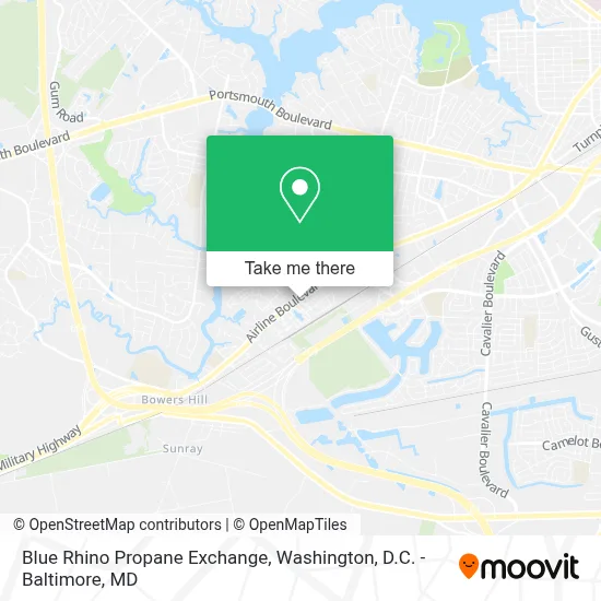 Blue Rhino Propane Exchange map