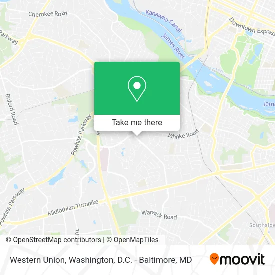 Western Union map