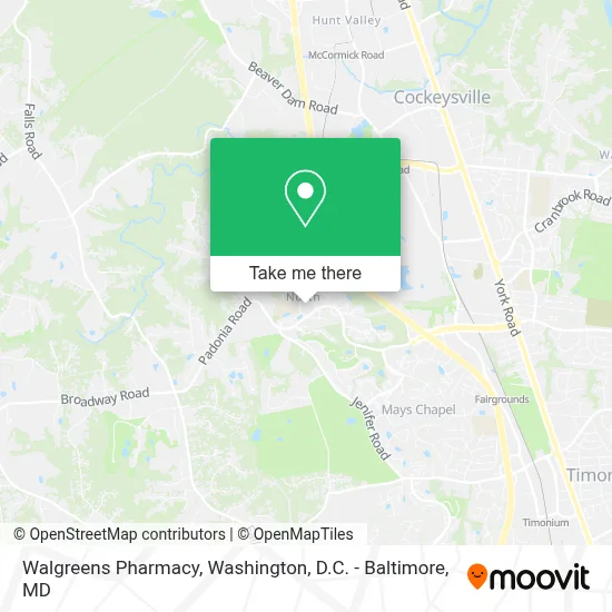 Walgreens Pharmacy map
