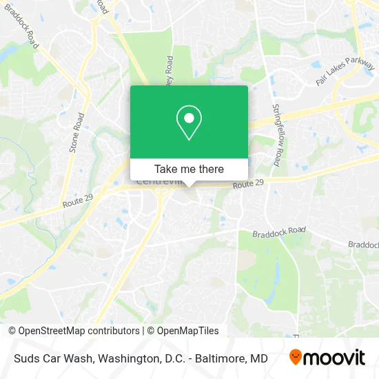 Suds Car Wash map
