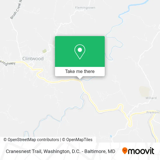 Cranesnest Trail map