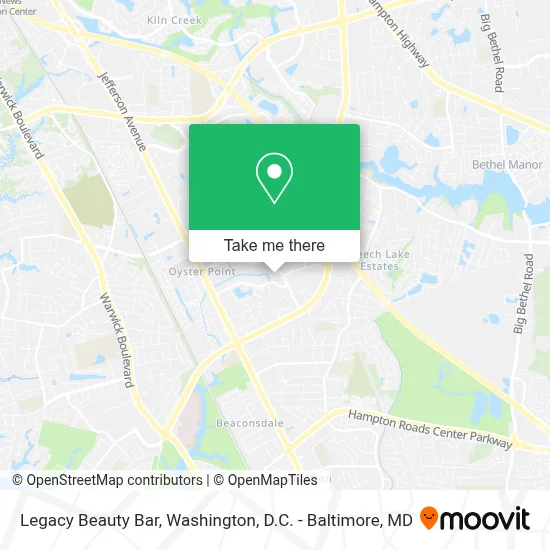Legacy Beauty Bar map