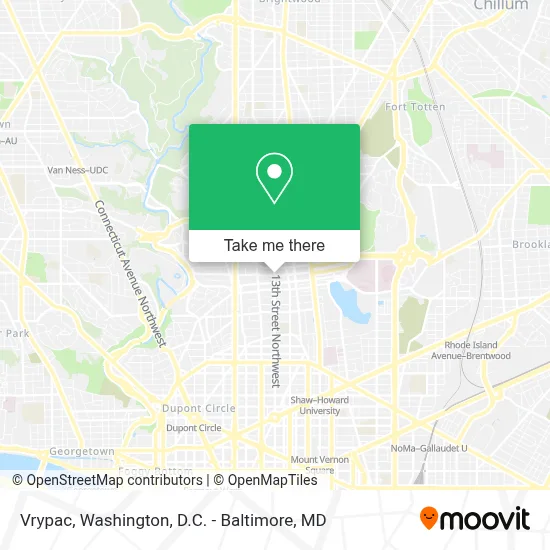 Vrypac map