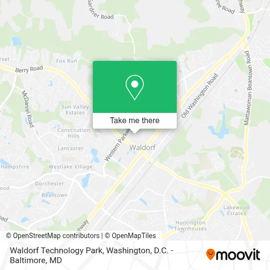 Waldorf Technology Park map