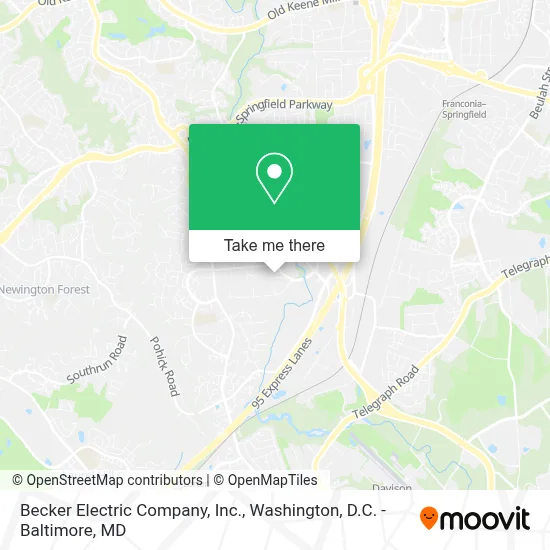 Becker Electric Company, Inc. map