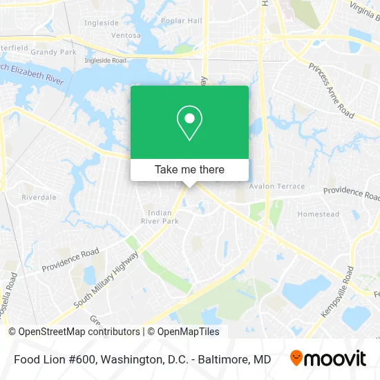 Food Lion #600 map