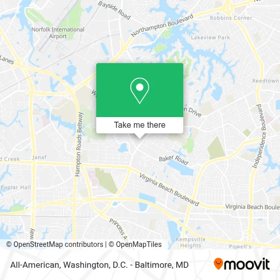 All-American map