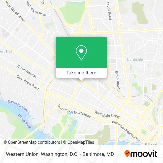 Western Union map