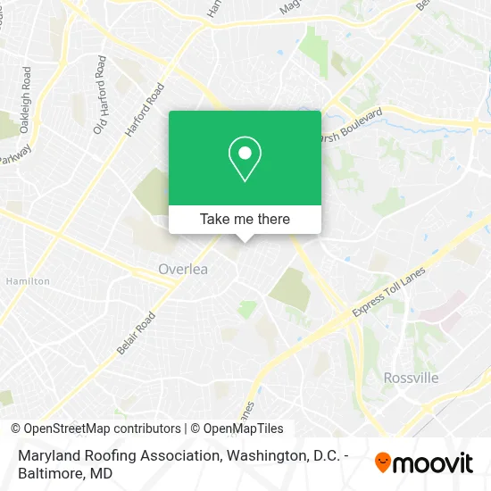 Maryland Roofing Association map