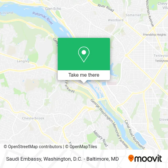 Saudi Embassy map