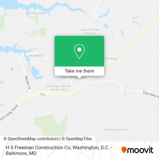 H S Freeman Construction Co map
