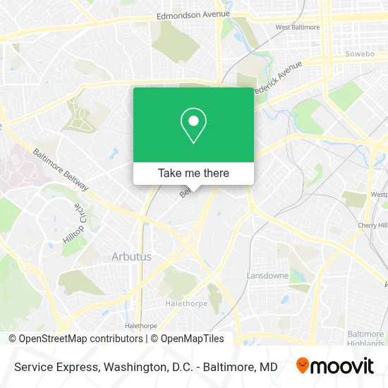 Service Express map