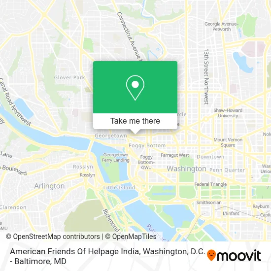 American Friends Of Helpage India map