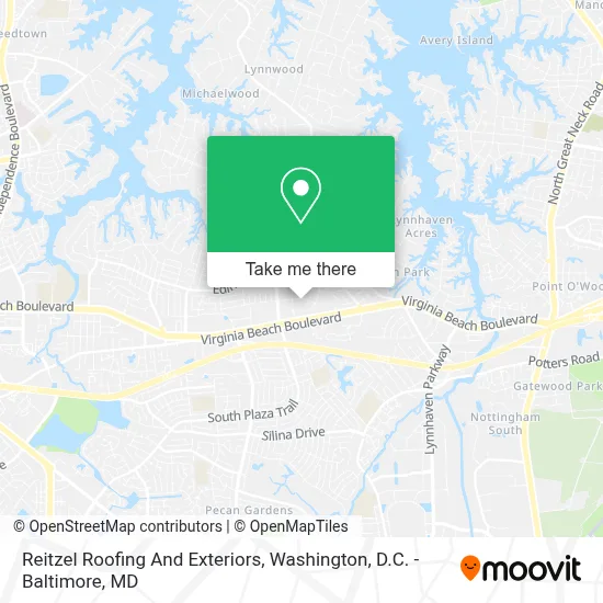 Reitzel Roofing And Exteriors map