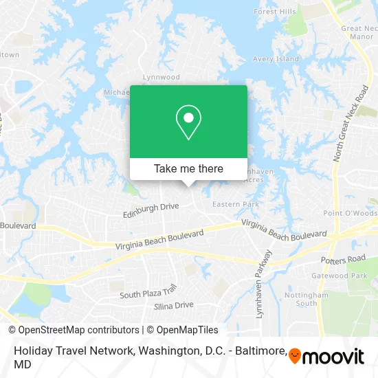 Holiday Travel Network map