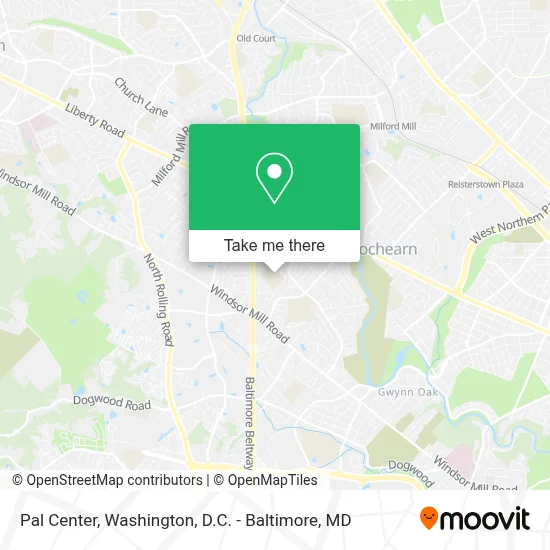 Pal Center map
