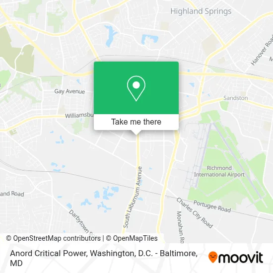 Anord Critical Power map