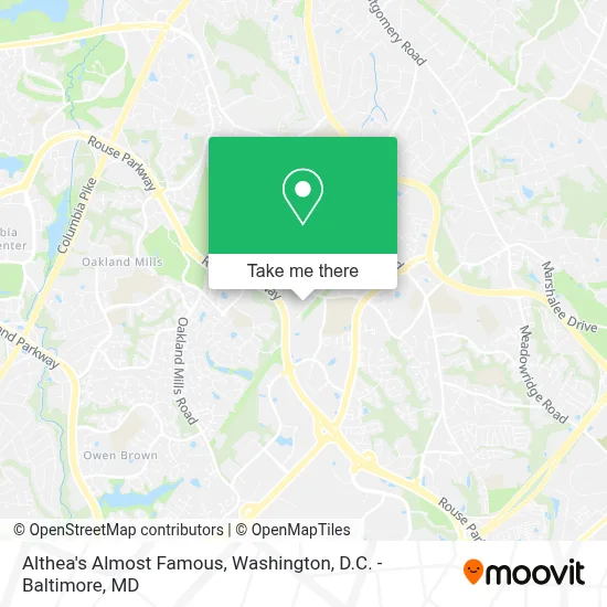 Althea's Almost Famous map