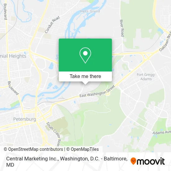 Central Marketing Inc. map