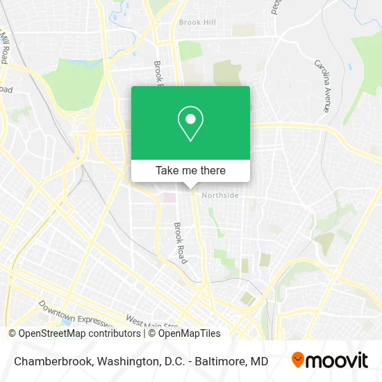 Chamberbrook map