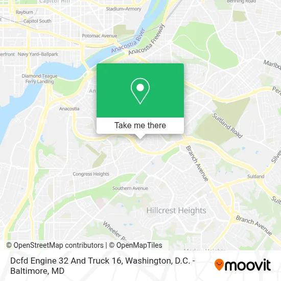 Dcfd Engine 32 And Truck 16 map