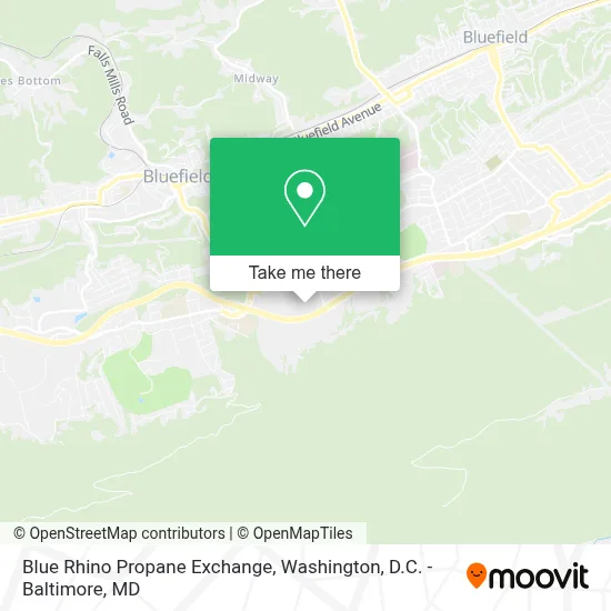 Blue Rhino Propane Exchange map