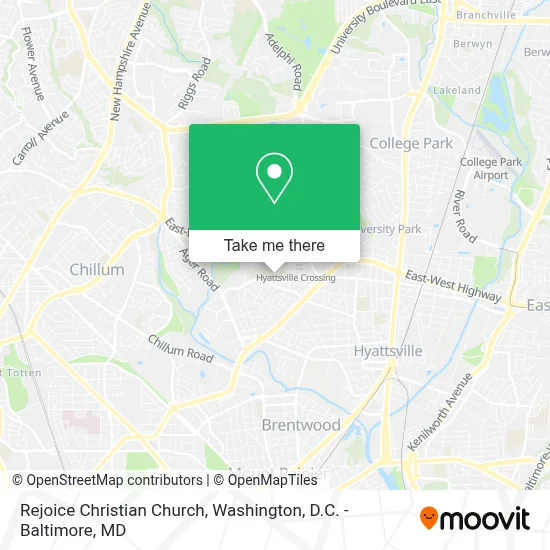 Rejoice Christian Church map
