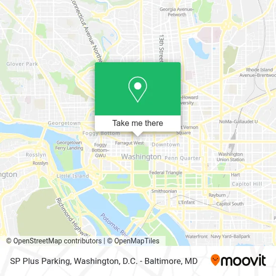 SP Plus Parking map