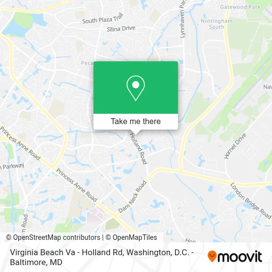 Virginia Beach Va - Holland Rd map