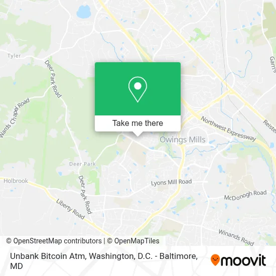 Unbank Bitcoin Atm map
