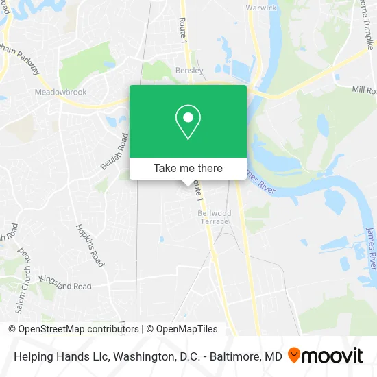 Helping Hands Llc map