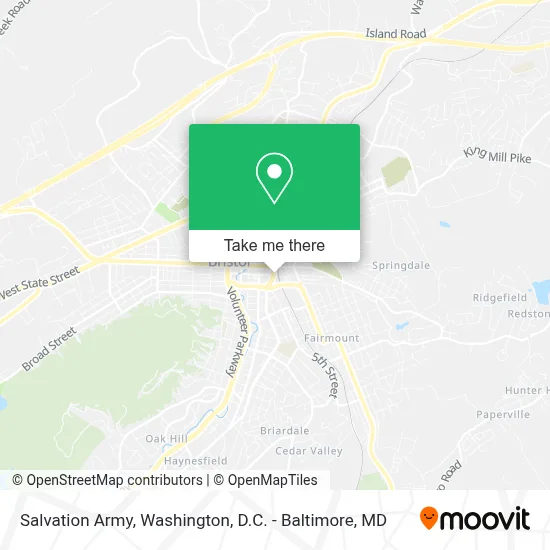 Salvation Army map