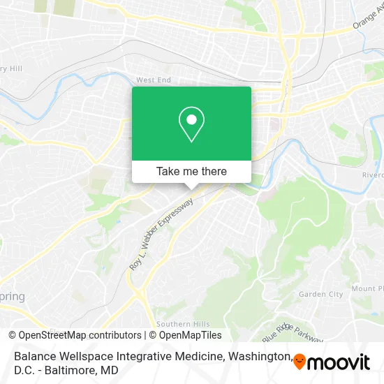 Balance Wellspace Integrative Medicine map