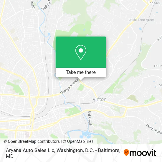 Aryana Auto Sales Llc map