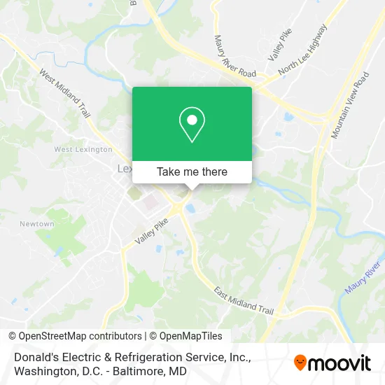 Donald's Electric & Refrigeration Service, Inc. map