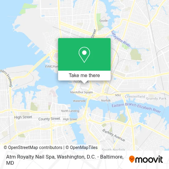 Atm Royalty Nail Spa map