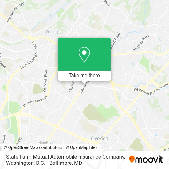State Farm Mutual Automobile Insurance Company map
