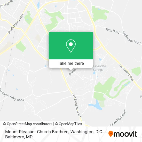 Mount Pleasant Church Brethren map