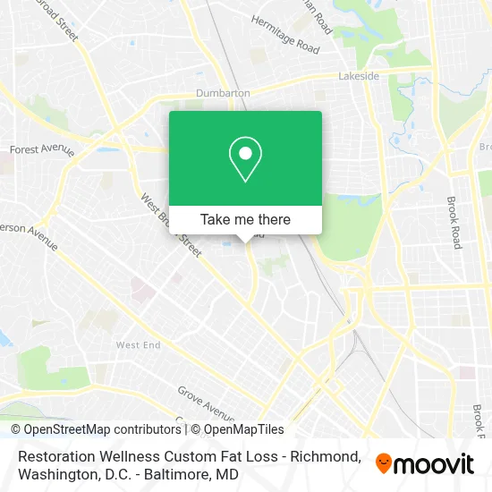 Restoration Wellness Custom Fat Loss - Richmond map