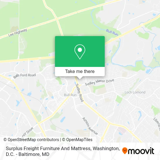 Surplus Freight Furniture And Mattress map