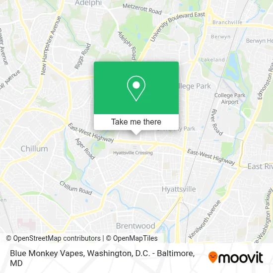 Blue Monkey Vapes map