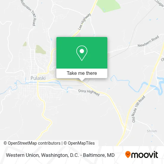 Western Union map