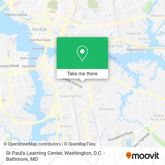 St Paul's Learning Center map