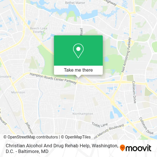 Christian Alcohol And Drug Rehab Help map
