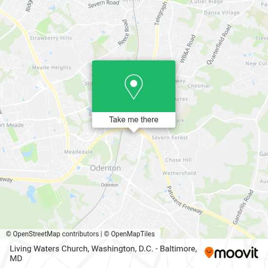 Living Waters Church map