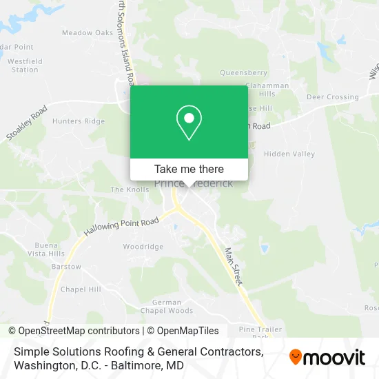 Simple Solutions Roofing & General Contractors map