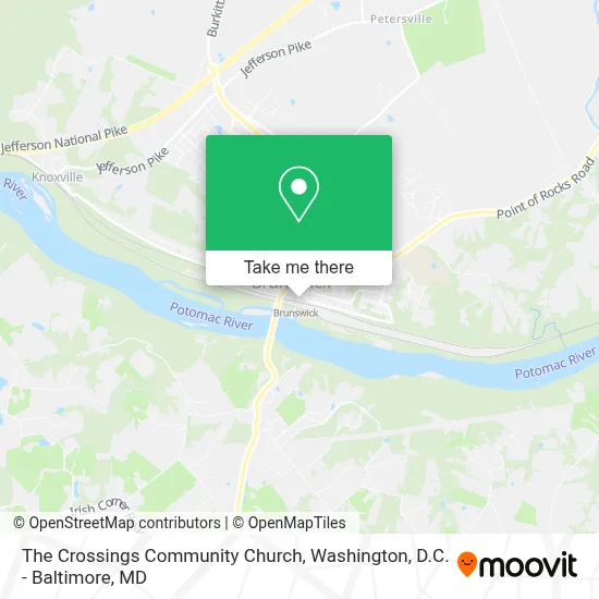 The Crossings Community Church map