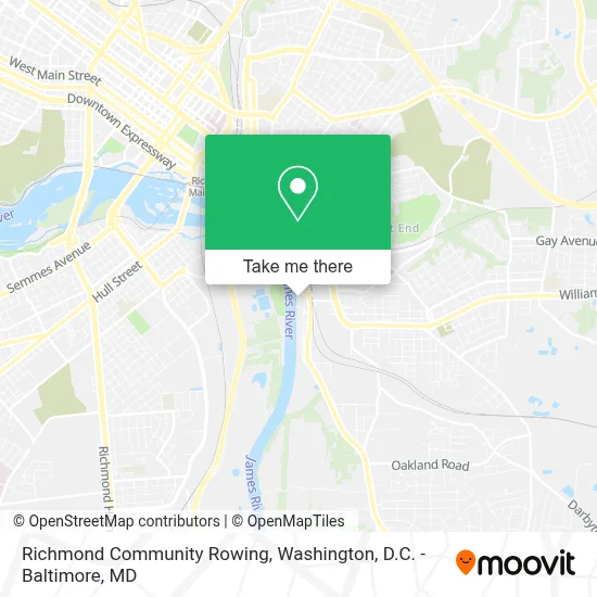 Richmond Community Rowing map