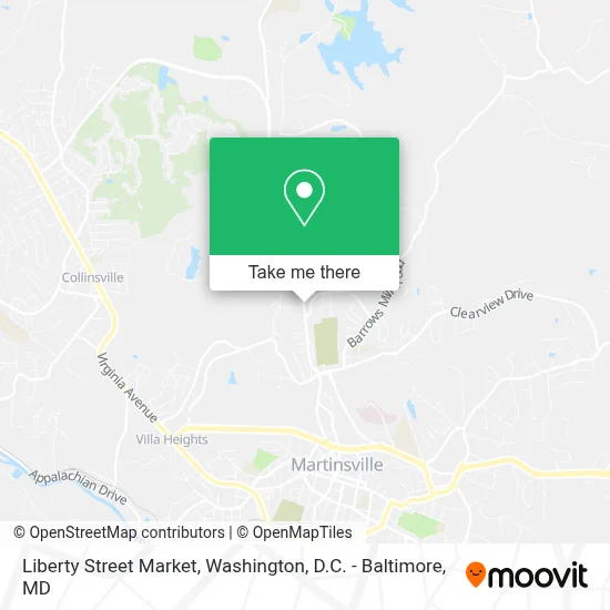 Liberty Street Market map