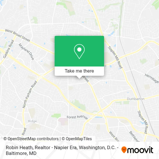 Robin Heath, Realtor - Napier Era map